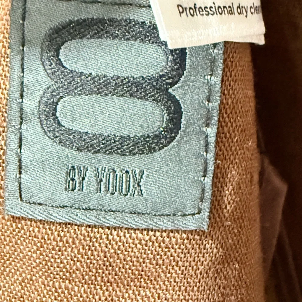 8 by‎ yoox 100% flax Classic Tan Blazer for Men 46